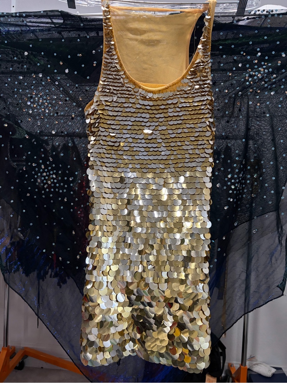 Disco Gold Sequin Mini Dress - Sparkling Party Dress